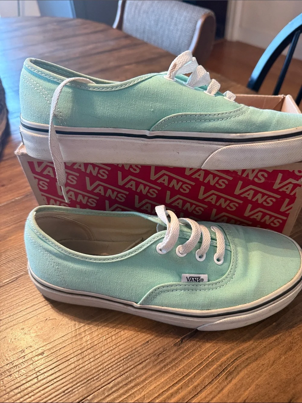 Vans Mint Canvas Low-Top Sneakers